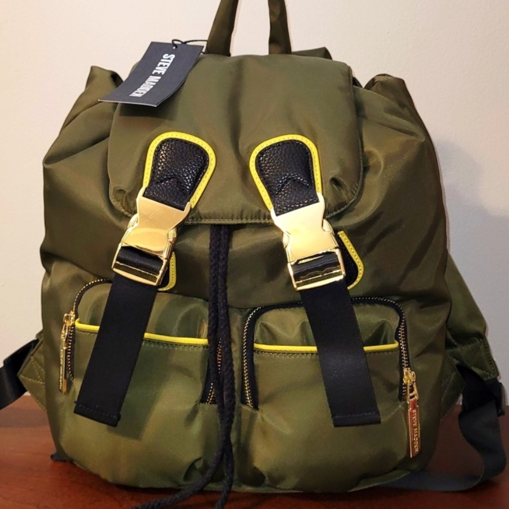 Steve Madden army green backpack